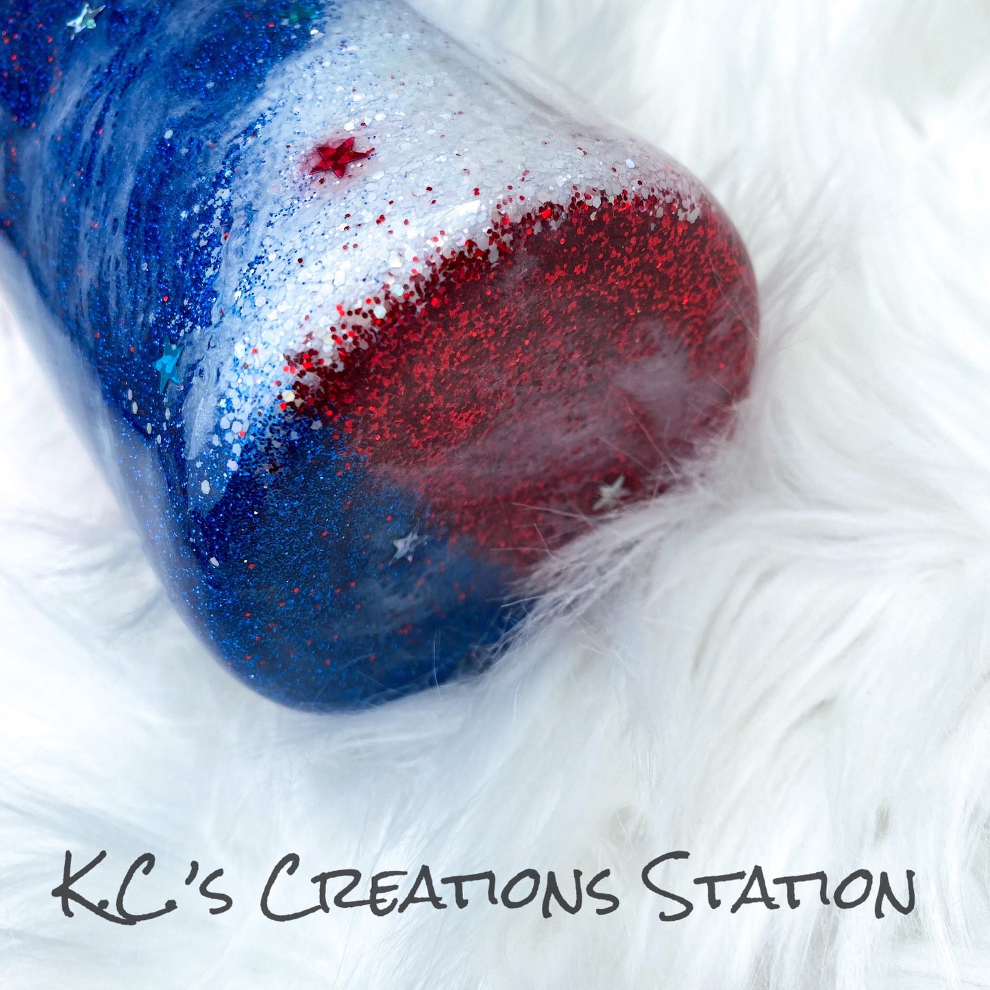 Red white and blue glitter Milky Way tumbler, Patriotic glitter tumbler, American Pride tumbler, 4th of July tumbler, 1st responder tumbler
