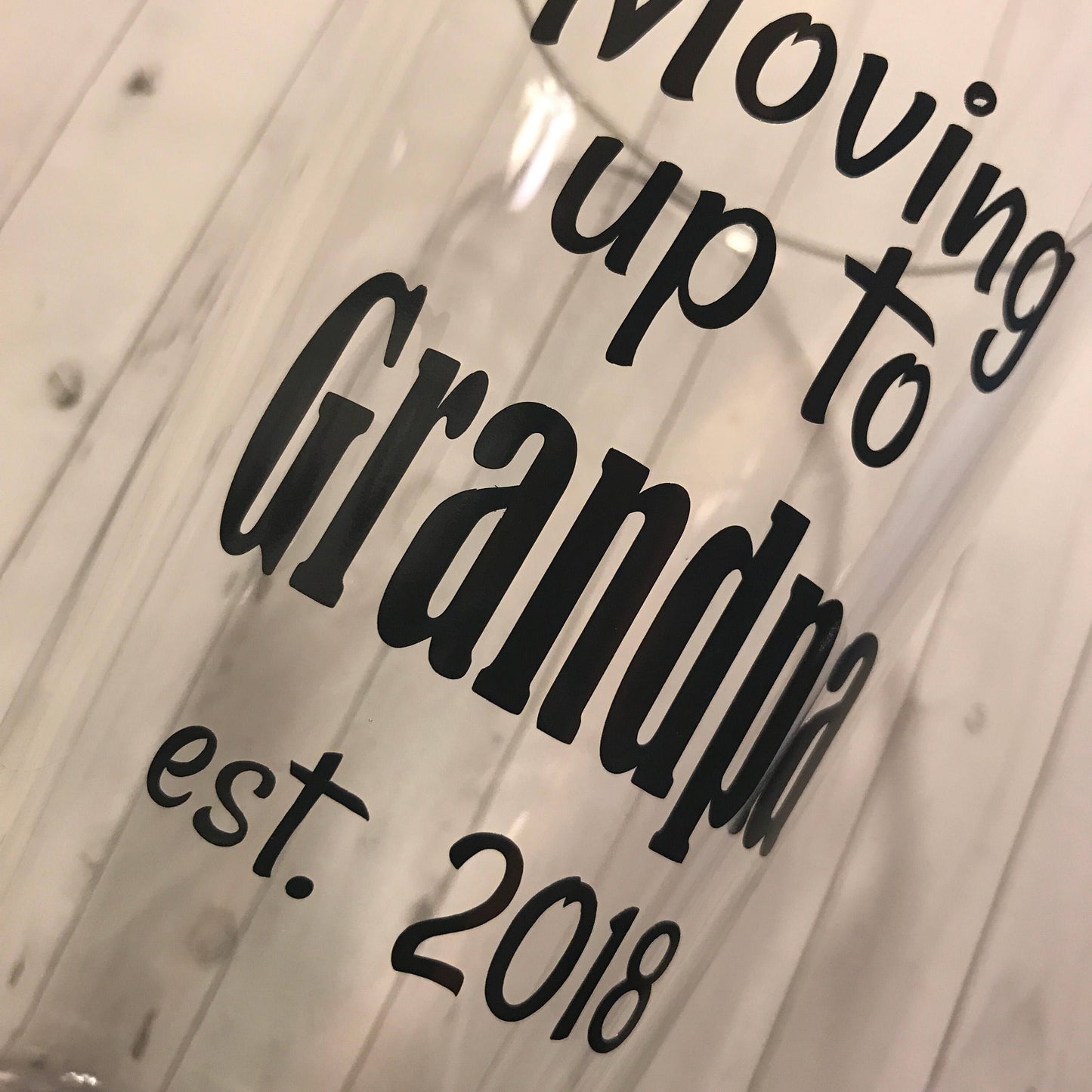 Grandpa announcement, baby announcement gift, gift for grandpa, first time grandpa, baby announcement glass, gifts for him