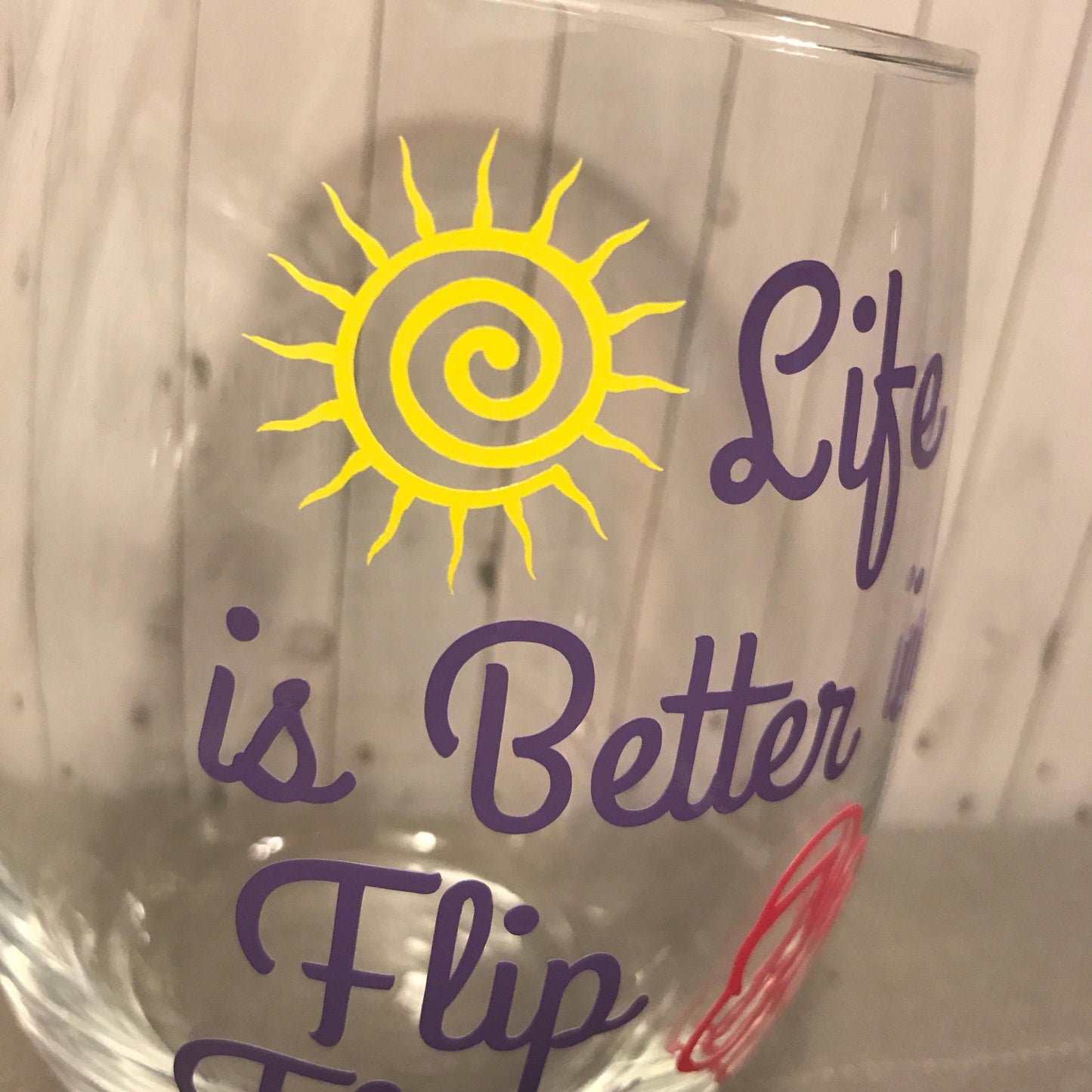 flip flop wine glass, beach wine glass, Christmas gifts, gifts for her, personalized summer wine glass