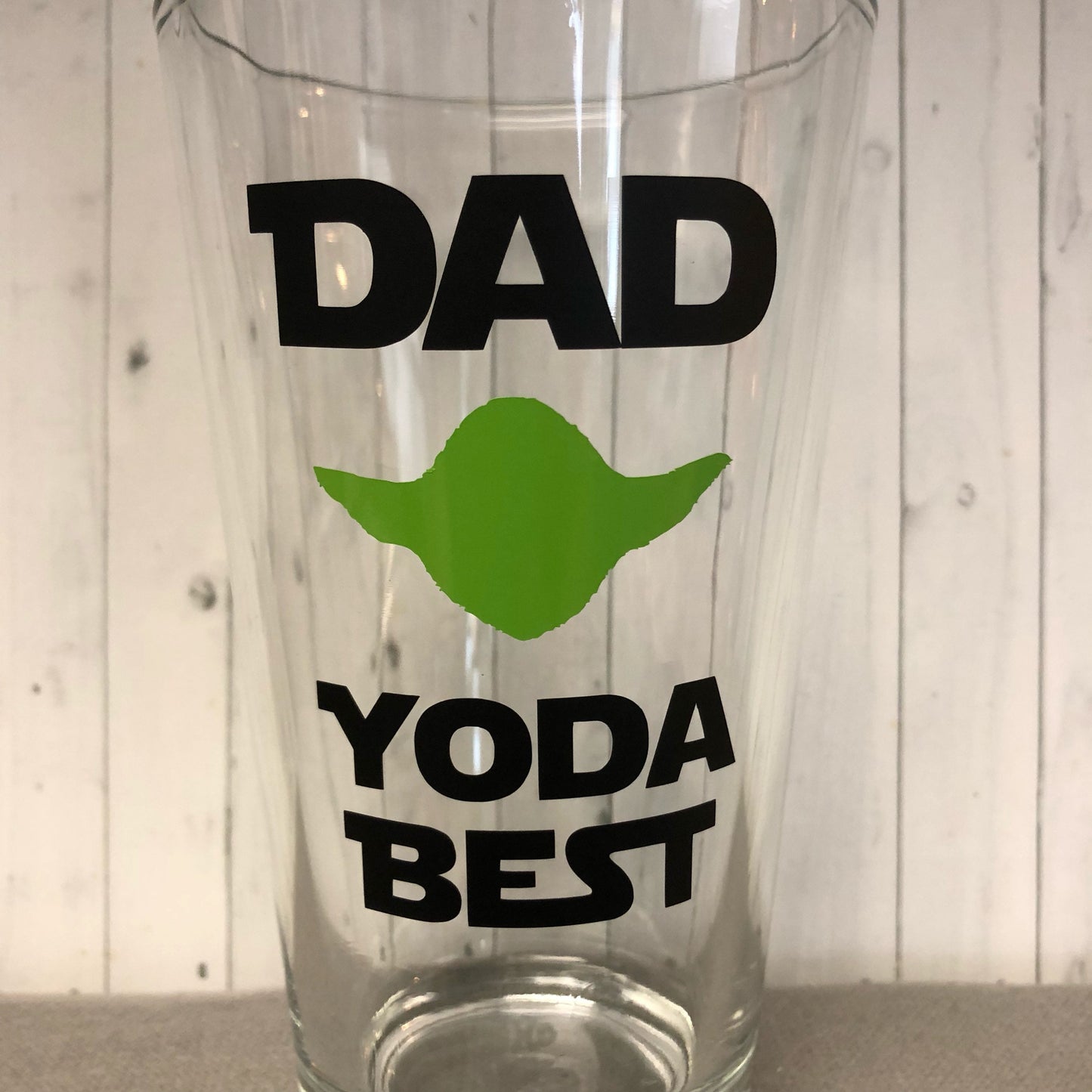 Star inspired fathers day gift, yoda best dad, christmas gift for dad, fathers day glass, yoda best dad glass, star wars holiday gift