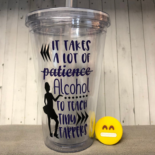 Tap dancer teacher gift, gymnastic teacher tumbler, funny dance teacher tumbler, recital gift for teacher, tap dancer