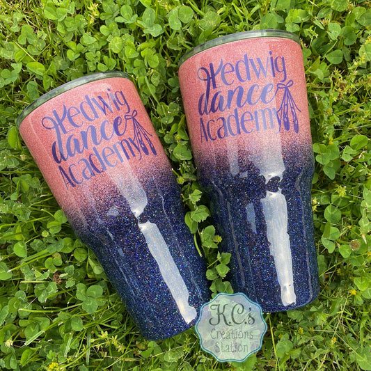 Dance academy glitter tumbler, dance competition glitter tumbler, Christmas tumbler, funny glitter tumbler, stainless steel tumbler, funny