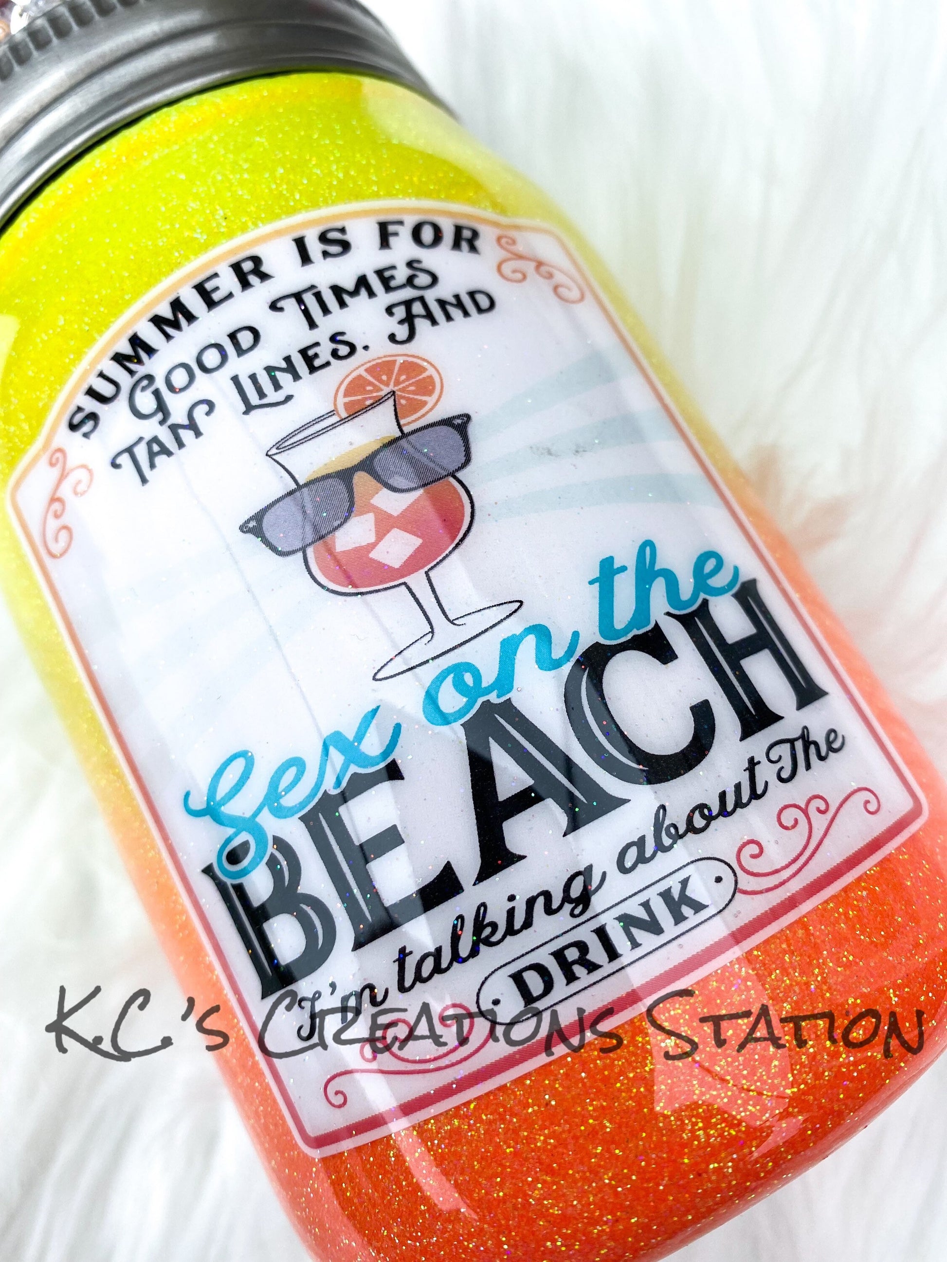 Ice topper glitter tumbler, sex on the beach ice topper tumbler, summer glitter tumbler, fruit & ice topper glitter tumbler, glitter tumbler