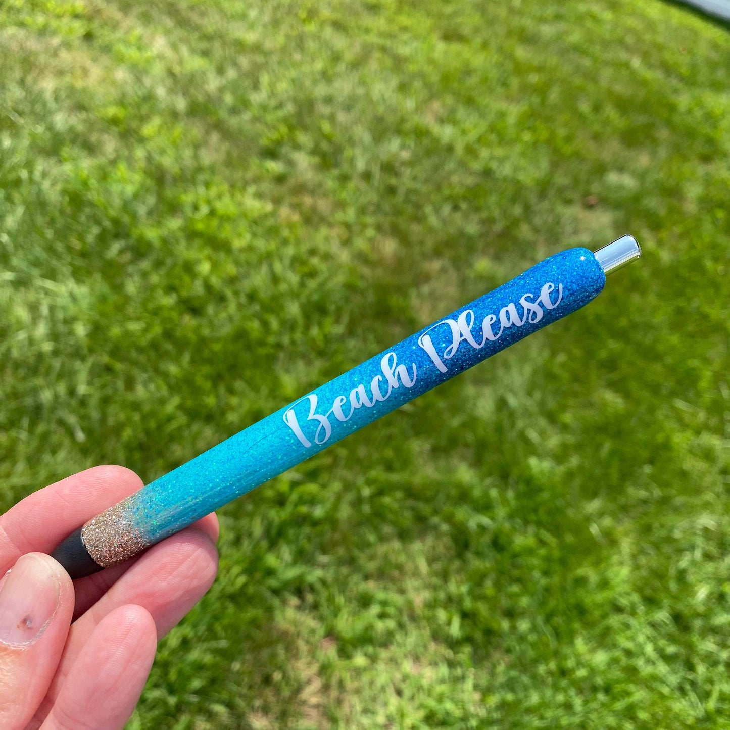 Glitter pens, beach theme glitter glitter pens, leopard glitter pens, beach print pens, Christmas gifts, personalized gifts, teachers gifts