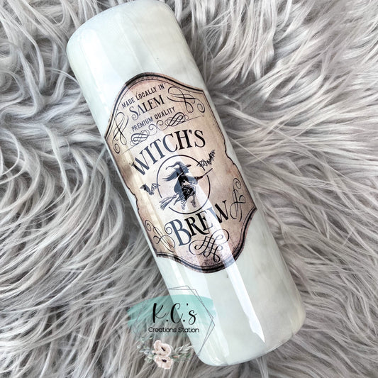 Witches brew glowing tumbler, glowing tumbler, Salem witch brew tumbler, funny glitter tumbler, stainless steel tumbler, funny birthday gift