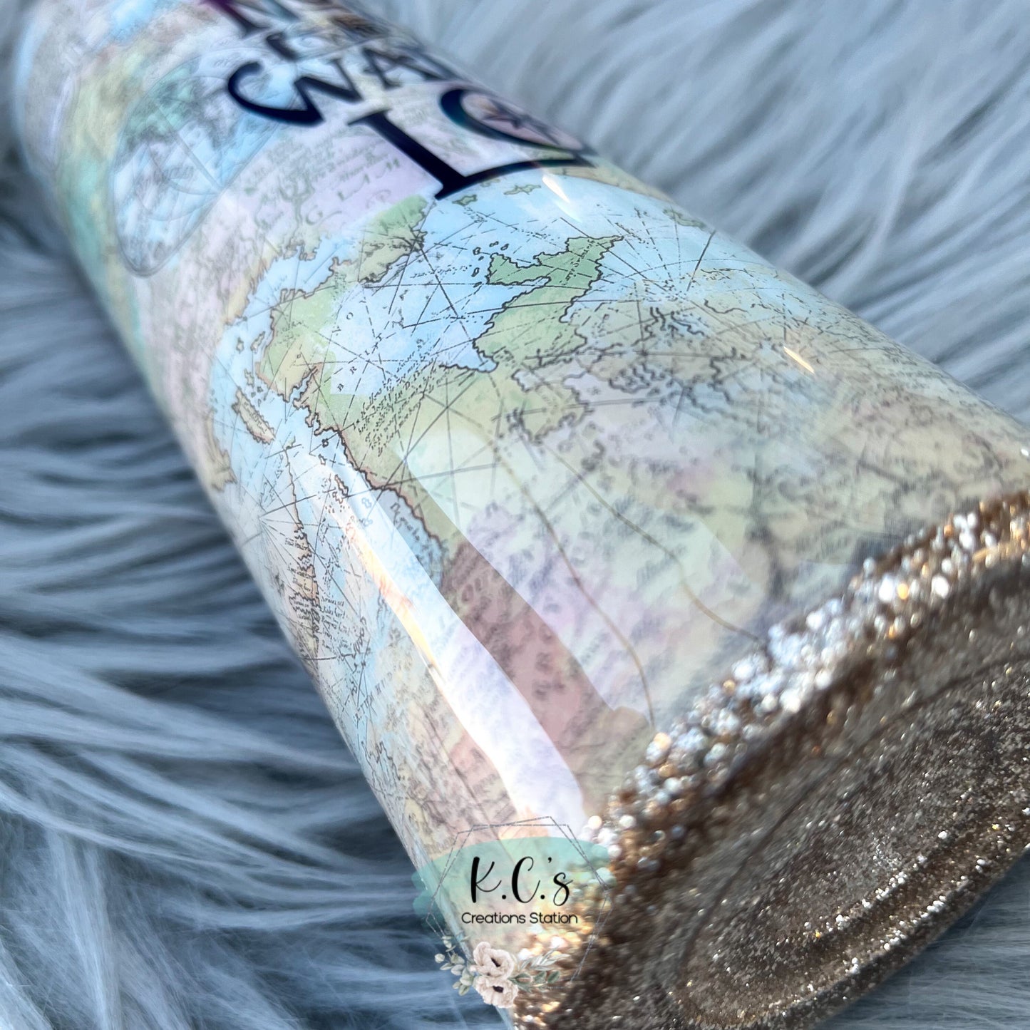 not all who wander are lost tumbler, travelers tumbler, hiking lovers tumbler, world map glitter tumbler, mountains and seascapes lovers